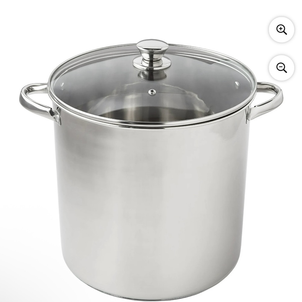 Stainless Steel Stock Pot with Glass Lid